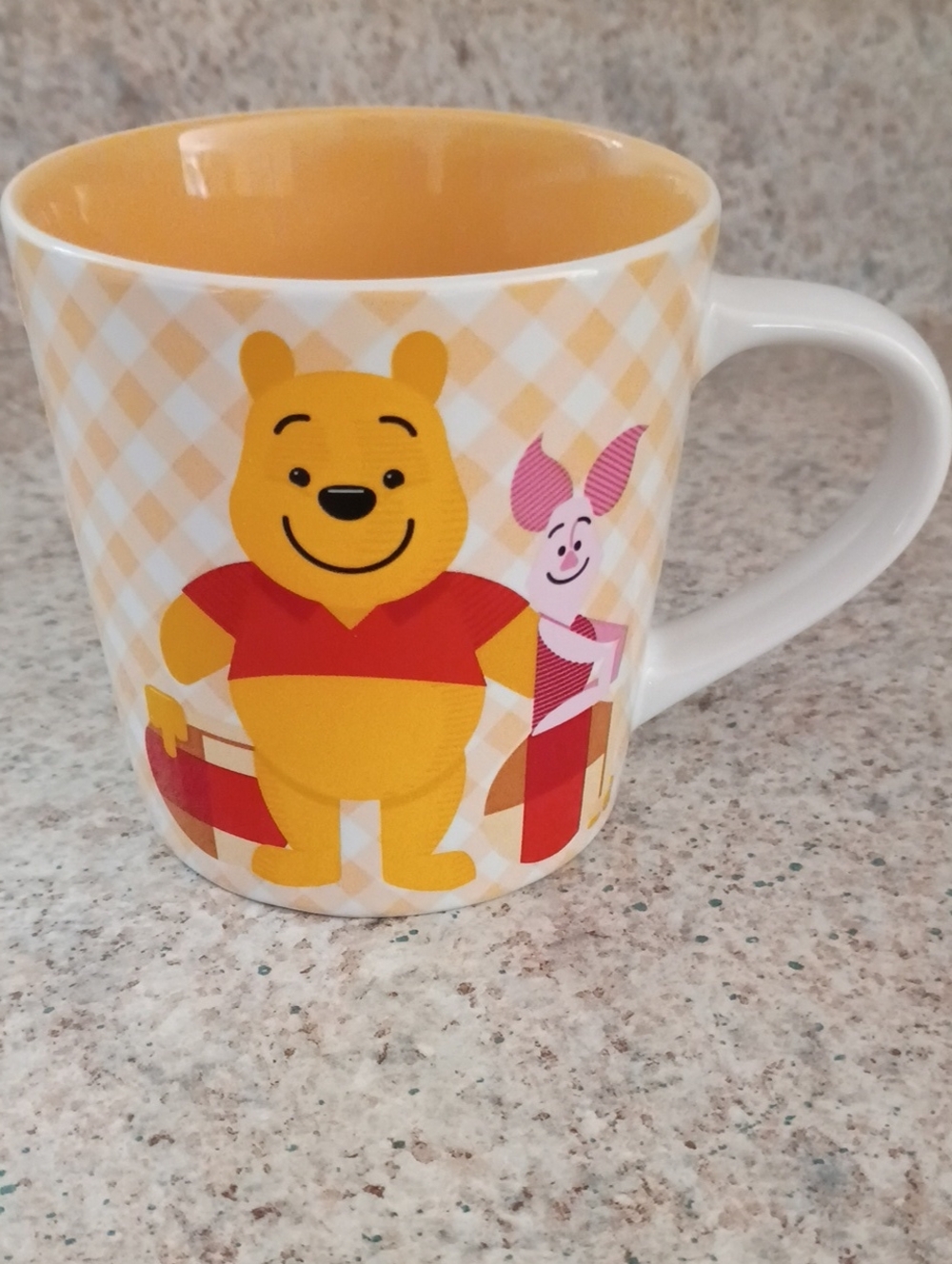 Disney Winnie the Pooh & Piglet Yellow Mug